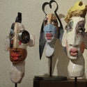 Christina Stangl, Keramik, Gesichter