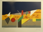 Karl Korab "Abstrakte Landschaft"