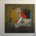 Karl Korab "Stillleben" - Gouache / Collage, 29x30cm