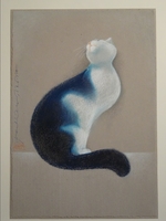 Batka "Weiß-Blaue Katze"